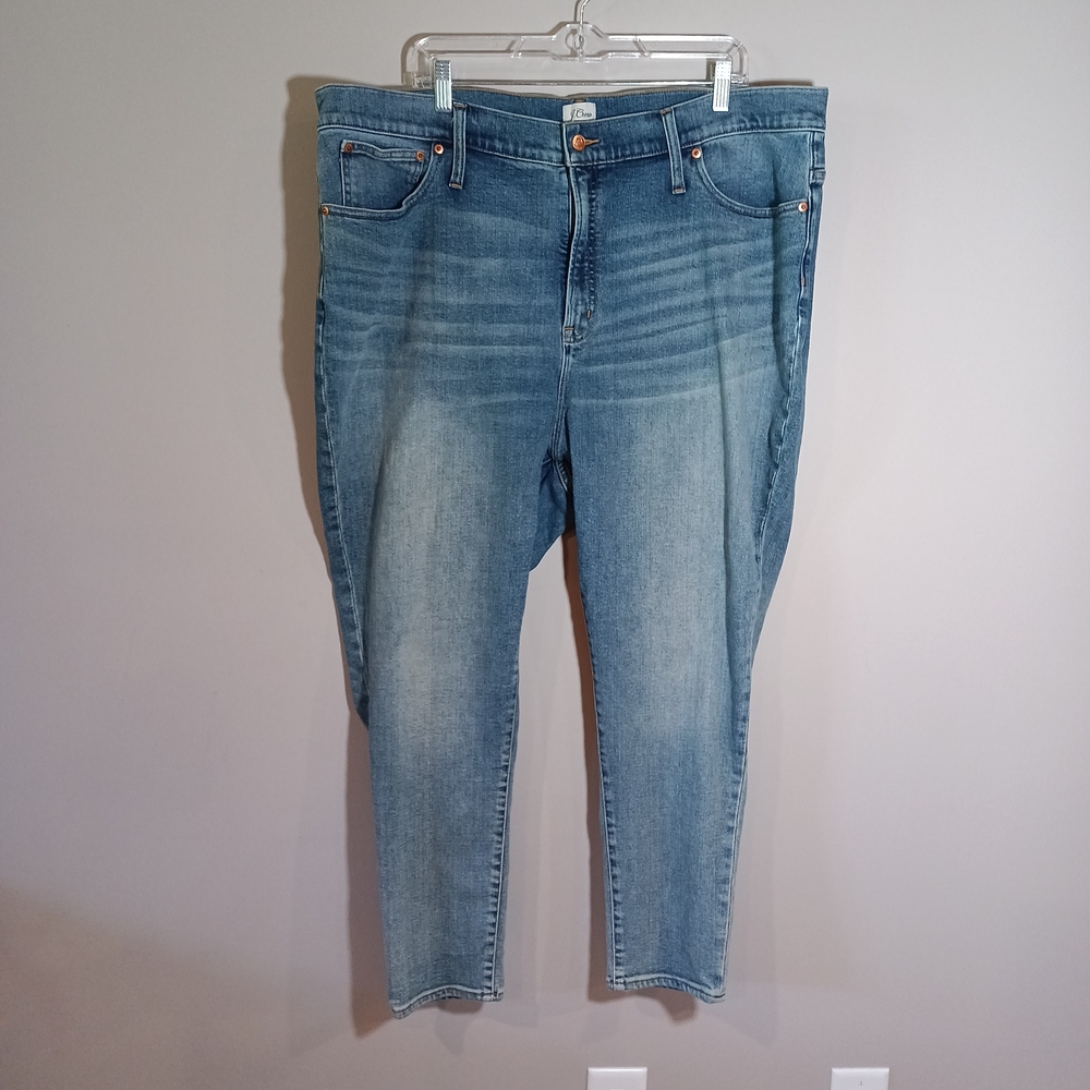 J. Crew Curvy Toothpick Jean in Corn Fields Wash Size 36 Plus Size 22W